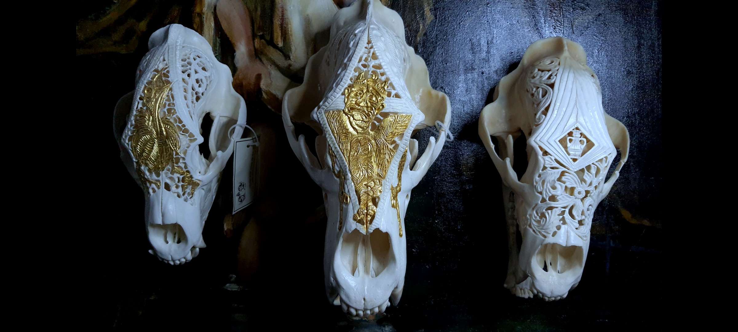 Galerie sculpturi în trofee de vânătoare - Urs sculptat de Alisa Staneci